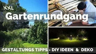 Garten Deko DIY - Gartengestaltung Tipps Ideen - Gartenbeleuchtung - Gartenmöbel - Garten gestalten