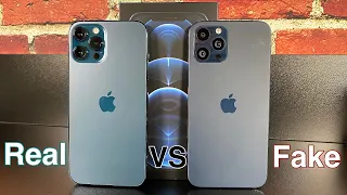 iPhone 12 Pro Max [VS] Fake - Goophone 12 Pro Max - Scary Close!