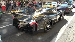 Pagani Huayra R SOUND - Loud Accelerations and Revs + driving on puplic road!