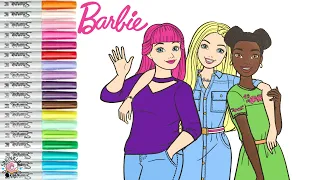 Barbie and Friends Coloring Book Pages Barbie Daisy Nikki Teresa and Brooklyn