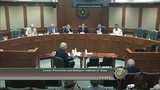 CPRIT Oversight Committee Meeting (August 24, 2018)