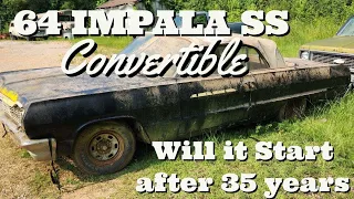 FORGOTTEN: Will this 1964 Chevy Impala SS convertible start after 35 years in a shed