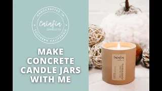 Make Concrete Candle Jars With Me