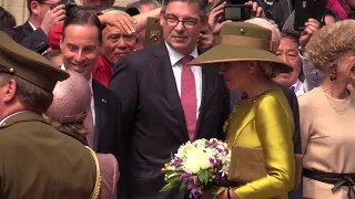 Dutch King Willem-Alexander and Queen Maxima at start of state visit Luxembourg