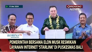 Pemerintah bersama Elon Musk Resmikan Layanan Internet 'Starlink' di Puskesmas Bali