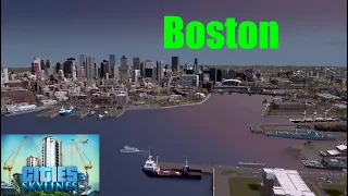 The city of Boston recreated 1:1 in Cities Skylines