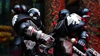 Raven Guard & Iron Hands VS Necrons【JOYTOY Warhammer 40K Stop Motion Animation】