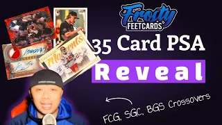 35 Card PSA Submission Reveal With Pre-grades & Crossovers from SGC, BGS & FCG : Grade Bumps?