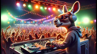 Ritmos Saltarines: La Liebre DJ Domina la Pista de Baile 🎵🐰💃