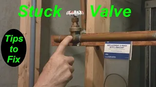 HELP!   My Water Shut off Valve is Stuck - How to Fix