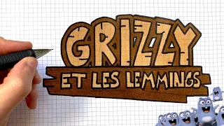 HOW TO DRAW GRIZZY AND THE LEMMINGS LOGO