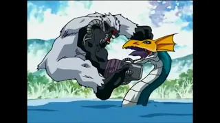 Seadramon & Togemon vs Gorillamon