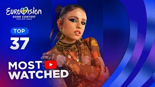 Eurovision 2024: Most Watched on YouTube (TOP 37)