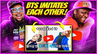 BTS is ALL OF US 😂 | BTS imitating each other REACTION