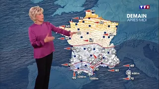 Météo TF1 du 27 Février 2018 (Evelyne Dhéliat)