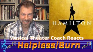 ELIZA HELPLESS? HAMILTON BURNS! | Musical Theater Coach Reacts | HAMILTON Reaction & Review