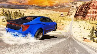 Realistic high speed Car Jump crashes #01 | Beamng Drive | HanoverDrive