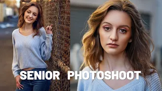 Senior Girl Photoshoot, Natural Light Portraits BTS | Canon EOS R5, RF 28-70mm 2.0, RF 85mm 1.2L POV