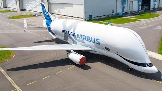 Chegada do maior avião cargueiro Beluga em Campinas