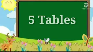 5 TABLE, TABLE OF 5 FIVE, LEARN MULTIPLICATION TABLES FOR KIDS, EASY LEARNING TABLE, Math tables