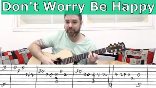 Fingerstyle Tutorial: Don't Worry Be Happy  |  Guitar Lesson w/ TAB