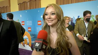Sophie Grace Interview "First Annual Children's & Family Creative Arts Emmys" Purple Carpet in LA