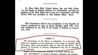 How Ireland Was Stolen By Éamon de Valera For Globalists with an Illegitimate Constitution in 1937