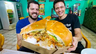 5 KG. MONSTER SANDWICH - Brazilian Food Tour in Curitiba, Brazil!