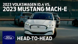 The 2023 Ford Mach E vs. Volkswagen ID.4 | Head to Head | Ford :60