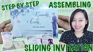 STEP BY STEP TUTORIAL HOW TO ASSEMBLE SLIDING INVITATION | Cassy Soriano
