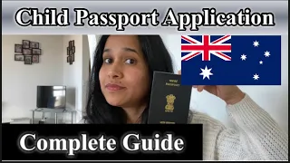 How to apply Child Indian passport from Australia | Newborn baby passport application