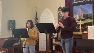 Blessed assurance by njhc clarinet duet  예수로 나의 구주 삼고