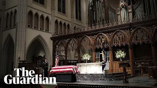 Funeral for former US president George HW Bush held in Houston, Texas - live