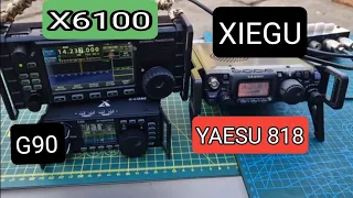 YAESU 818-XIEGU X6100 & G90