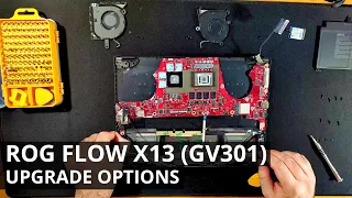 ROG Flow X13 (GV301) DISASSEMBLY and UPGRADE OPTIONS (Storage, Thermal Paste)