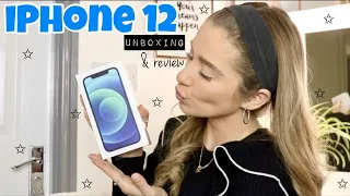 New *BLUE* iPhone 12 unboxing & setup💙 | FIRST IMPRESSIONS