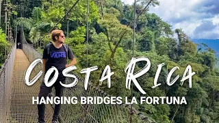Hanging Bridges In Costa Rica, Mistico Park La Fortuna | Travel Vlog
