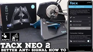 TACX Neo 2 Smart Trainer // Better ANT+ Signal How To