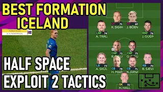 PES2021 Best Formation | Iceland | Half Space Exploit 2 With Target Man Tactics
