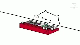 кот играет на пианино (анимация) мем, Bongo cat!