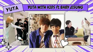 Yuta interaction with Kids ft Baby Jisung | 中本悠太 | 유타 | 박지성 | NCT