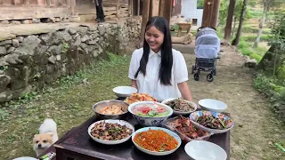 到朋友家蹭饭的一天，这就是贵州农村，没事的时候就喜欢串门