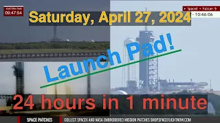 SpaceX Launch Pad Daily Timelapse [04-27-2024] #starship #falcon9 #timelapse