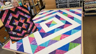 Beginner to WINNER!!! DONNA'S BEST FIRST QUILT FOR BEGINNERS!! "It's Only Triangles" Pattern