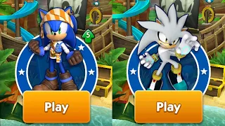 SONIC DASH - PIRATE SONIC VS SILVER