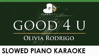 Olivia Rodrigo - good 4 u - LOWER Key (Piano Karaoke Instrumental)