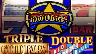 Lets Find a Wining Slot Machine Double Red White & Blue and Triple Gold Bars 3 Reel Slots