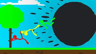 HOLD ON To Your FRIENDS In Stick Fight! (Black Hole)