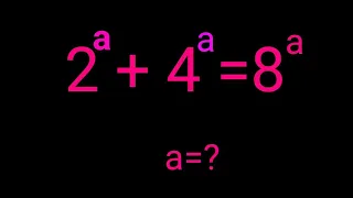 Nice Exponential Equation Solving ✍️ Find the Value of a in this Algebra ✍️