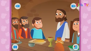 La Biblia para NiÃ±os   Una comida de despedida   La ultima cena  Parte 30